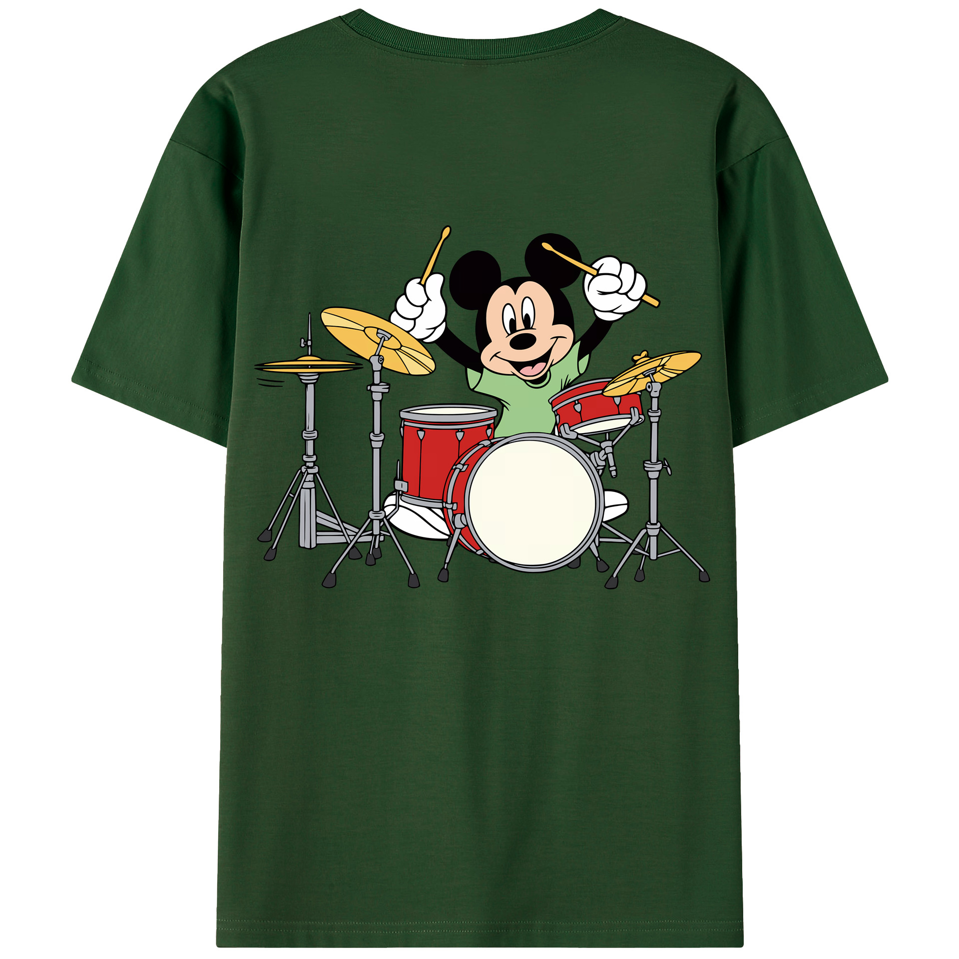 （画像用） ミッキーマウス Mickey Mouse 綿100％半袖Tシャツ（背面プリント）